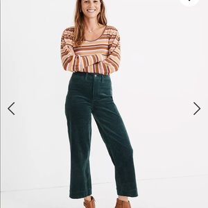 Slim Emmett Wide-Leg Crop Pants: Corduroy Edition